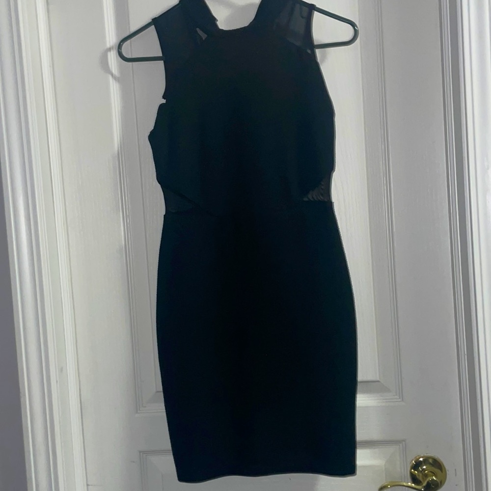 Black mini sexy dress